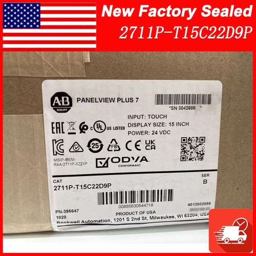 New Allen-bradley 2711p-t15c22d9p Panelview Plus 7 Terminal