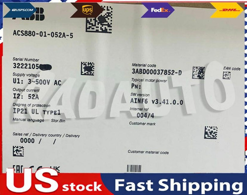 1PC Abb Acs880-01-052a-5 30kw Inverter