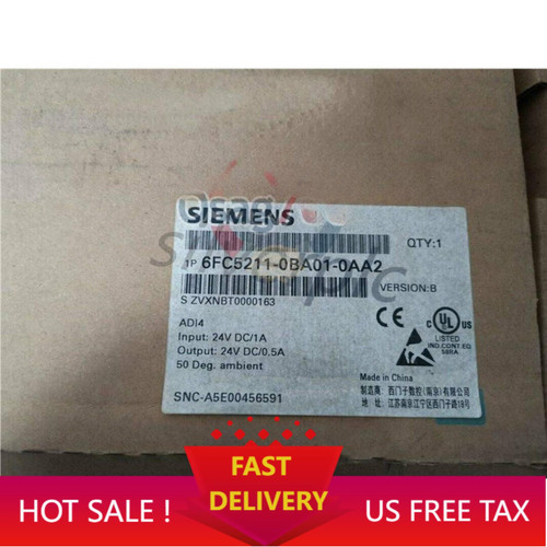 New Siemens 6fc5211-0ba01-0aa2 Sinumerik I/o Analog Drive