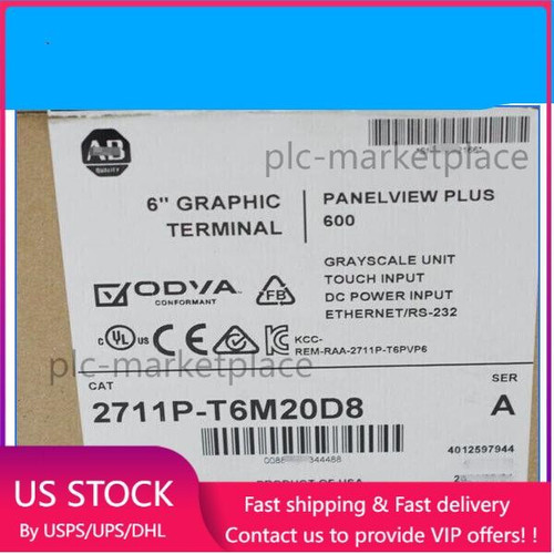 Ab 2711p-t6m20d8 Panelview Plus 600 Hmi Display