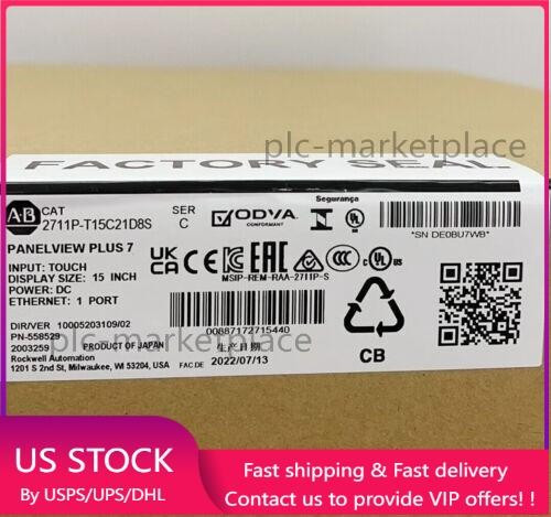 New Allen Bradley 2711p-t15c21d8s Panelview Plus 7 Standard Terminal