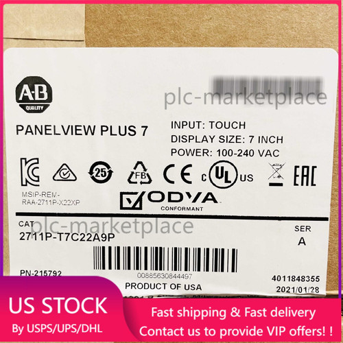New Ab 2711p-t7c22a9p Panelview Plus7 Graphic Terminal