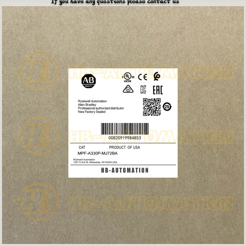 NEW Mpf-a330p-mj72ba Servo Motor by Ab Brand