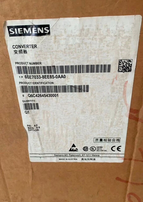 Siemens Simovert Masterdrives 6se7033-8ee85-0aa0 Drive Unit