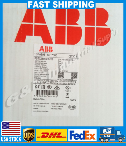 New Abb Pstx250-600-70 Soft Starter - Reliable Motor Control Solution