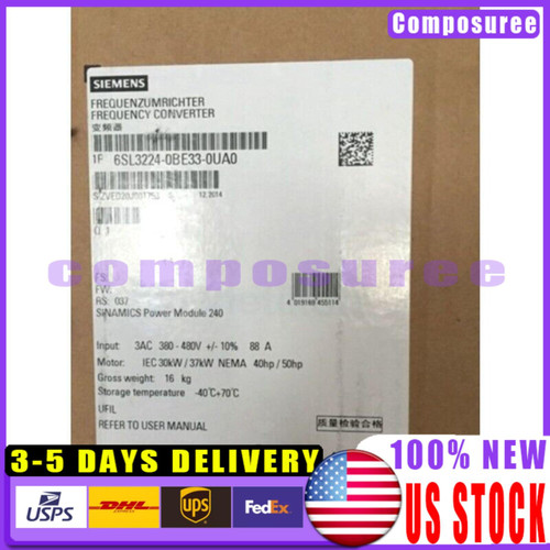 Siemens 6sl3224-0be33-0ua0 G120 Pm 240 Power Module - New