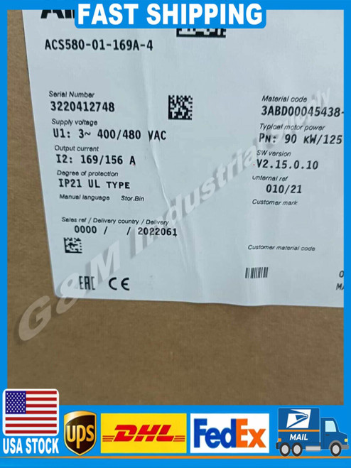 Acs580-01-169a-4 Frequency Converter - New Model