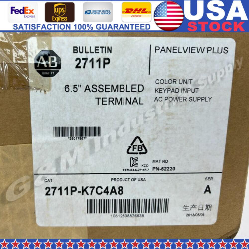 Ab 2711p-k7c4a8 Panelview Plus 6 - 7-inch Color Keypad