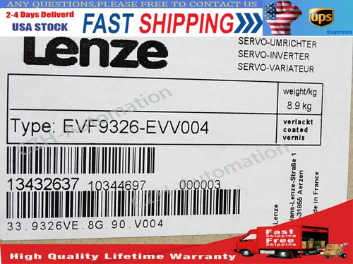 Lenze Evf9326-evv004 Inverter Safety Relay Control Terminal