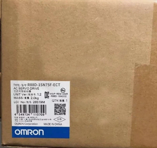 R88d-1sn75f-ect Omron Ac Servo Drive - Efficient Motion Control