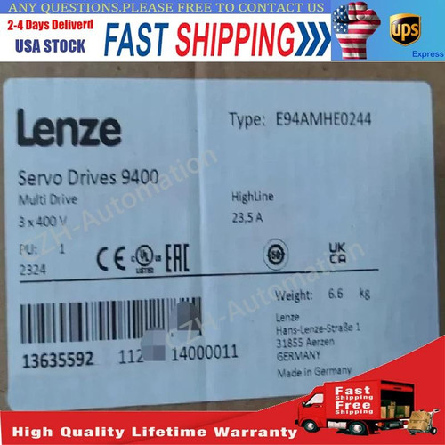 Lenze E94amhe0244 Frequency Inverter Drive