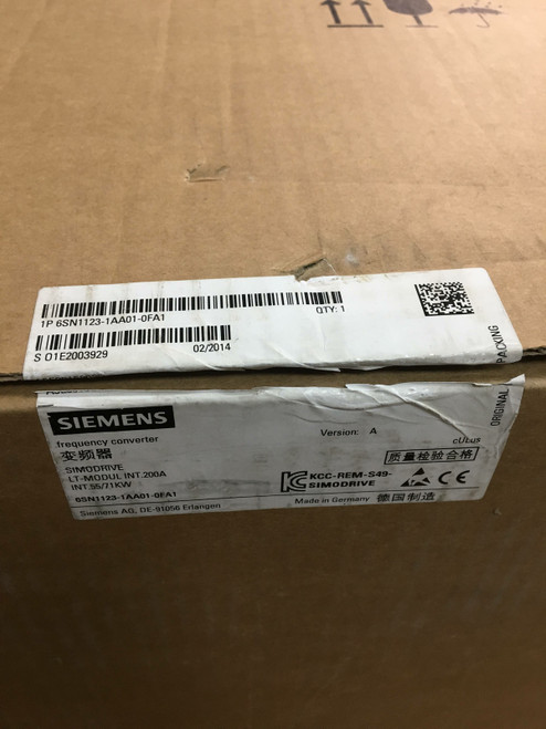 1PC Siemens 6sn1123-1aa01-0fa1 Simodrive 611 Power Module