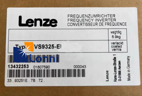 Lenze Evs9325-ei Servo Inverter - Efficient Motion Control
