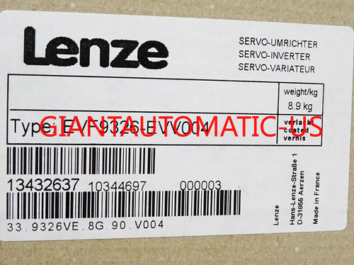Lenze Evf9326-evv004 Inverter Safety Relay Control Terminal