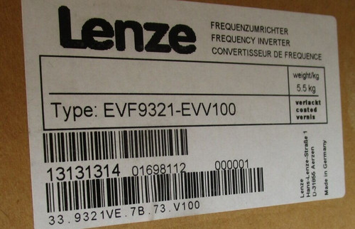 Lenze Evf9321-evv100 Servo Inverter for Motion Control