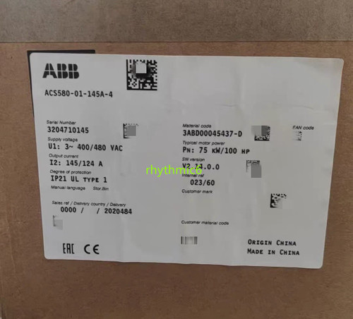 Brand Abb Acs580-01-145a-4 Frequency Converter
