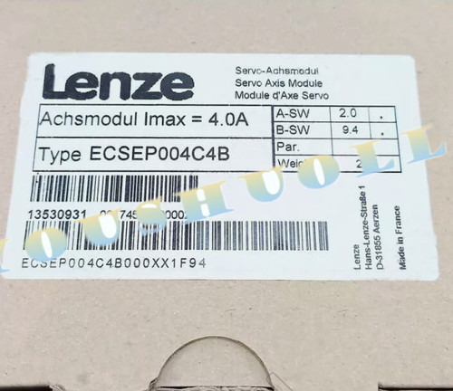Lenze Ecsep004c4b New Servo Drive Axis Module