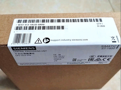Siemens Simatic S7-1500 Cpu 6es7513-1al02-0ab0 - New Sealed