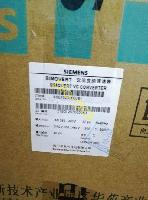 1PCS Siemens 6se7023-4ec61 Vector Control Converter Compact Unit