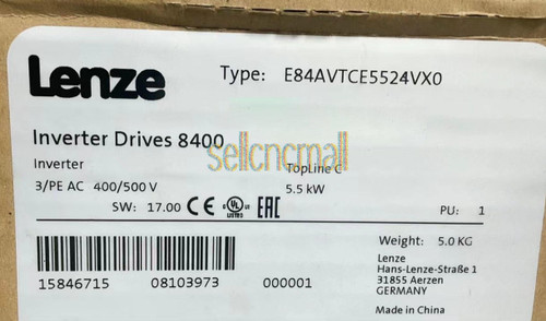 ONE Lenze Inverter E84avtce5524vx0 New Model