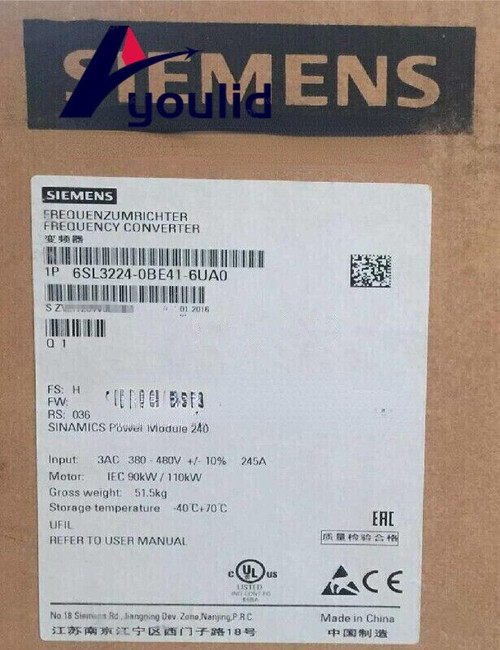 Siemens 6sl3224-0xe41-6ua0 Sinamics G120 Pm 240 Power Module