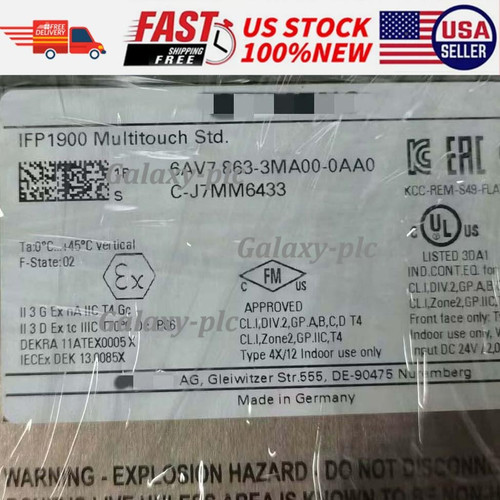 Siemens 6av7863-3ma00-0aa0 Simatic Ifp1900 19" Flat Panel