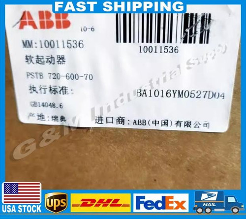 Abb Pstb720-600-70 Soft Starter - Reliable Motor Control