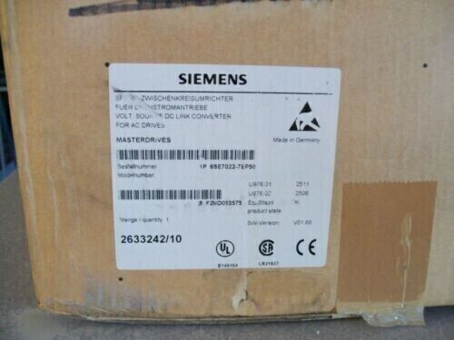 Siemens 6se7022-7ep50 Frequency Converter
