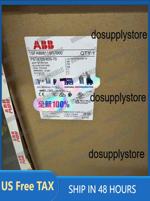 Abb Pstx720-600-70 Soft Starter for Motor Control