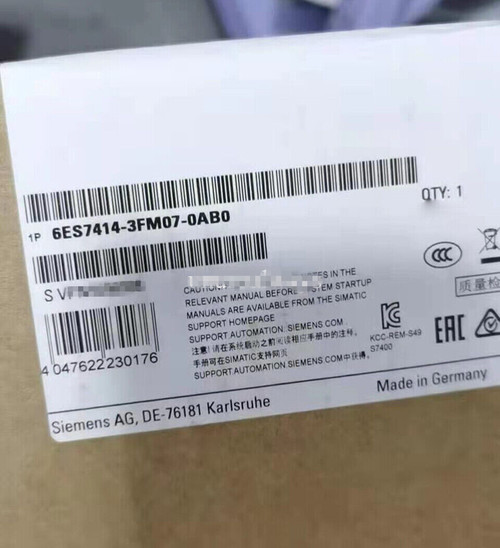 Siemens 6es7414-3fm07-0ab0 Cpu - Central Processing Unit