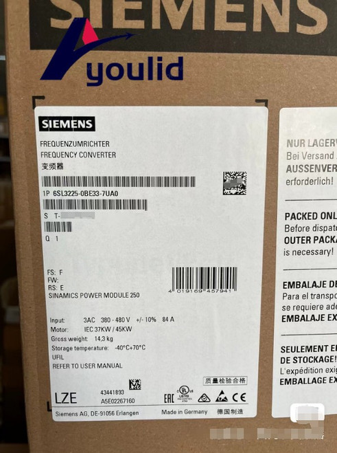 Siemens Sinamics G120 Power Module 6sl3225-0be33-7ua0