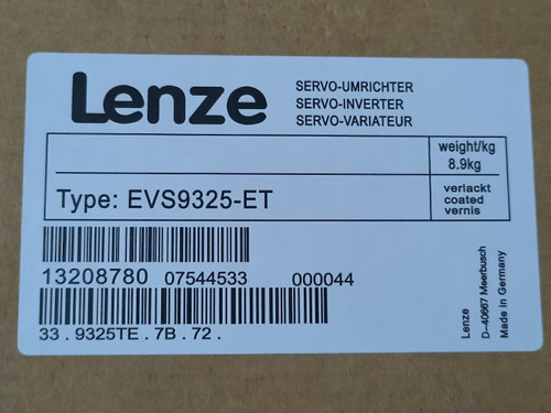 Lenze Evs9325-et Servo Inverter New Equipment