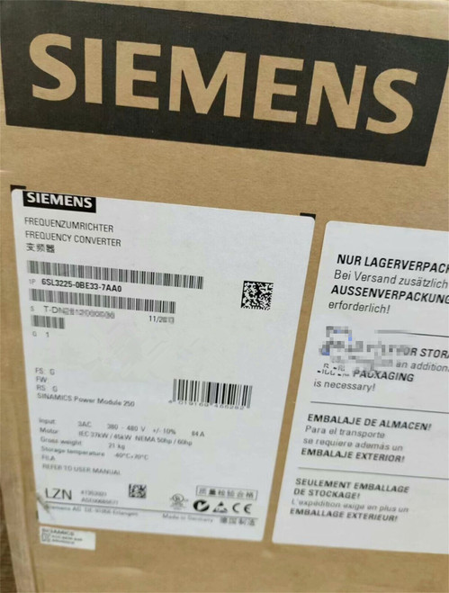 Siemens 6sl32250be337aa0 Industrial Equipment