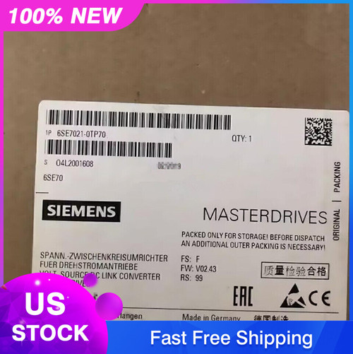 Siemens 6se7021-0tp70 Motion Control Inverter - New