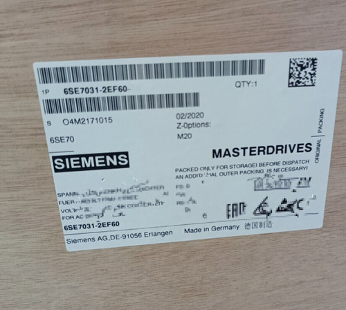 Siemens 6se7031-2ef60 Simovert Master Drives