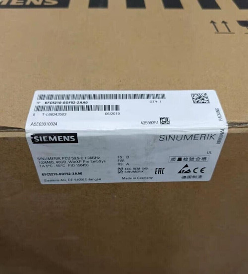 Siemens 6fc5210-0df52-2aa0 Pcu Electronic Control Unit