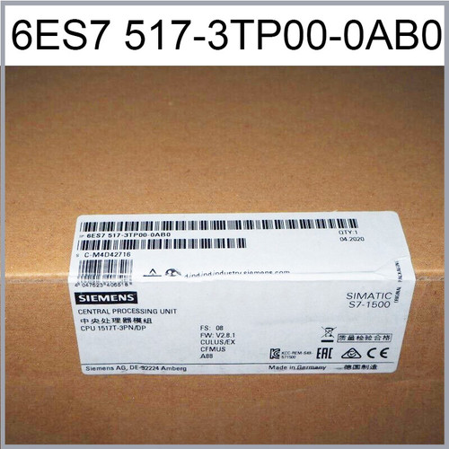 Siemens 6es7517-3tp00-0ab0 Plc Central Processing Unit