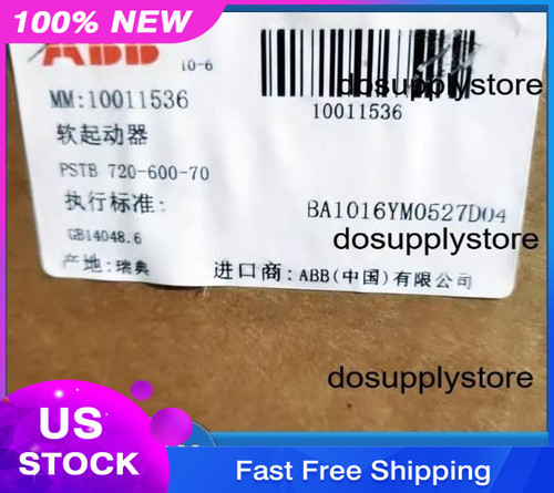 Abb Pstb720-600-70 Soft Starter for Motor Control