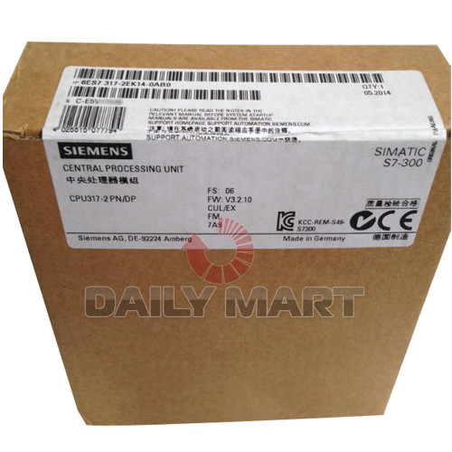 Siemens 6es7317-2ek14-0ab0 S7/300 Plc Module Central Processing Unit