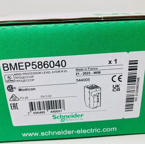 Brand Schneider Electric Bmep586040 Modicon M580 Standalone Processor 64mb