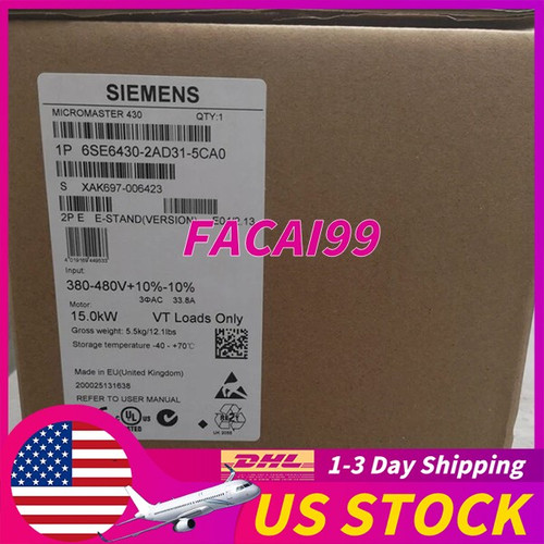 Siemens Micromaster430 6se6430-2ad31-5ca0 Without Filter