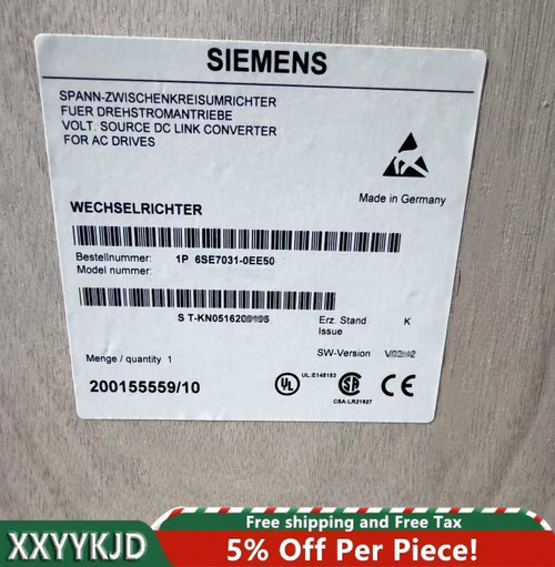Siemens Simovert Masterdrive Vector Control 6se7031-0ee50 for Motors