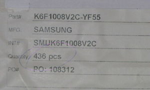 New Samsung K6F1008V2C-YF55 CMOS Static RAM