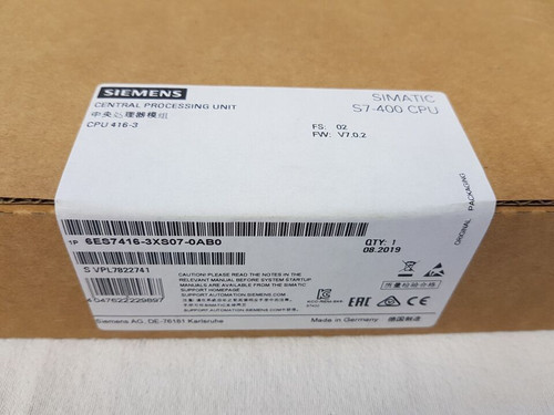 Siemens 6es7416-3xs07-0ab0 Simatic S7-400 Cpu 416-3