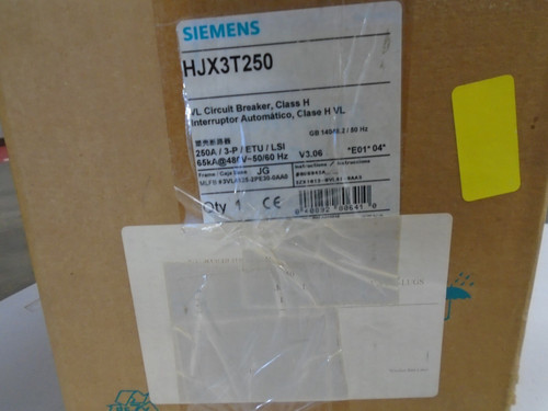 Siemens Molded Case Circuit Breaker Hjx3t250