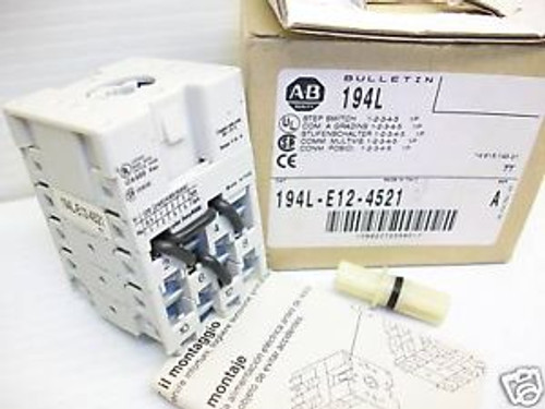 New Allen Bradley 194L-E12-4512 Step Switch Nib