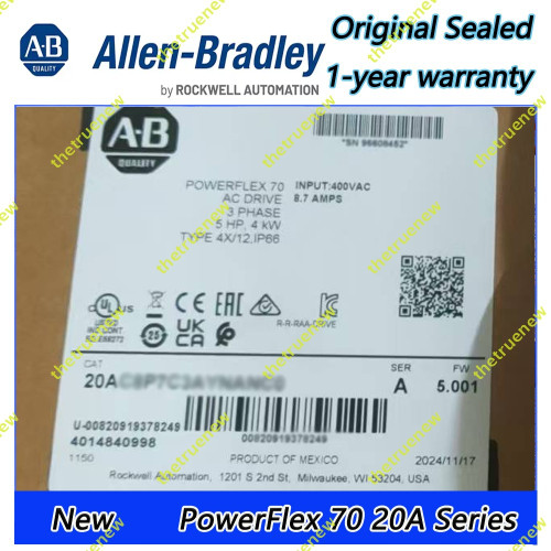 20ae052f0aynanc0 Powerflex 70 Ac Drive Original Sealed