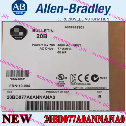 HP Powerflex 700 20bd077a0annana0 Ac Drive - New