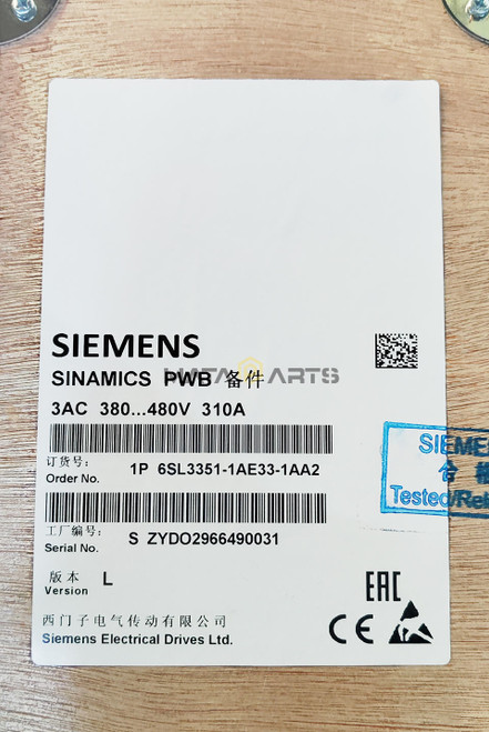 1PC Siemens Power Module Rectifier 6sl3351-1ae33-1aa2