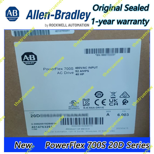 20dd125a3nnnacgne Powerflex 700s Ac Drive - Original Sealed
